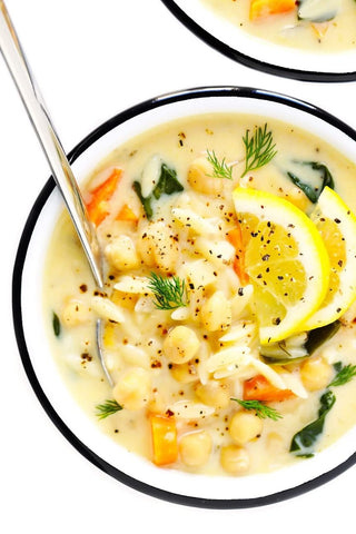 Vegetable Avgolemono Soup Freezer Meal