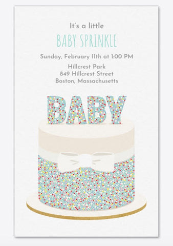 virtual baby sprinkle invitation