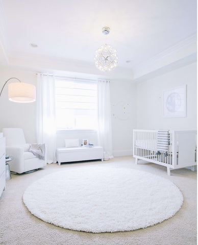 Airy white baby nursery