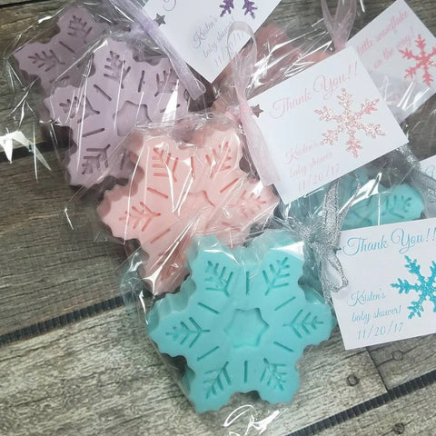 Winter baby shower favors