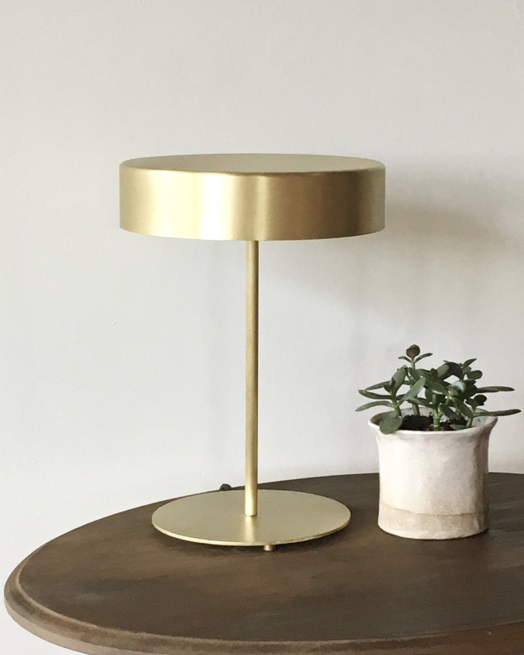 brass table lamp