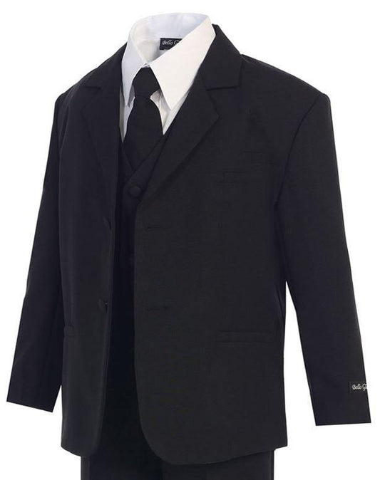 Classic Boys' Black Suit for Formal Occasions - Malcolm Royce