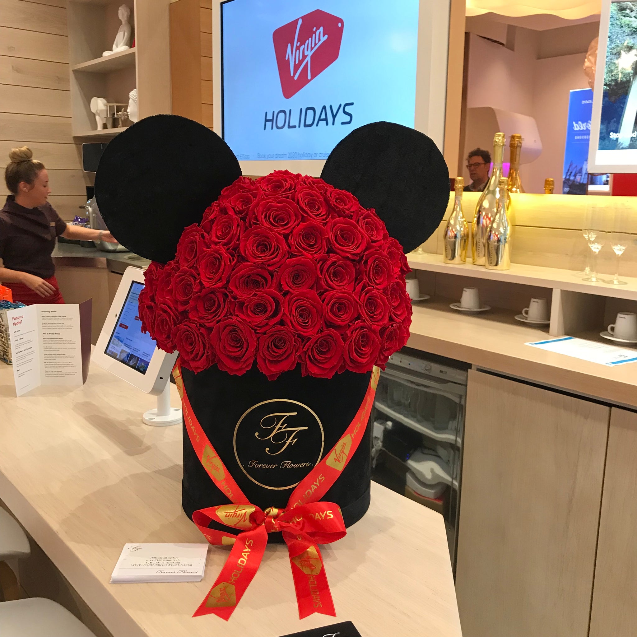 Mickey & Minnie Mouse - Real Preserved Roses– Forever Flowers