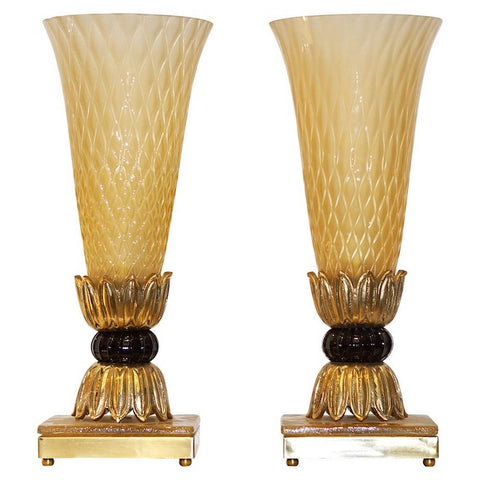 1970s-barovier-toso-italian-bronze-gold-honeycomb-murano-glass-lamps