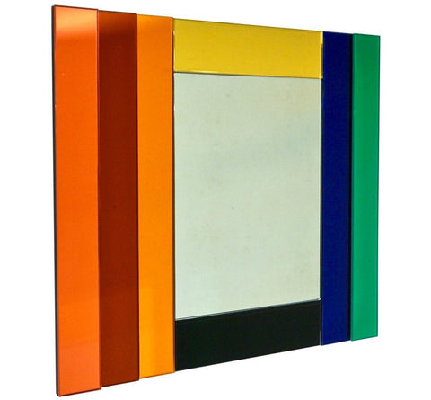 Ettore Sottsass Italian Designer Square Mirror