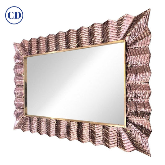 Italian Double Frame Twisted Crystal Murano Glass Mirror with Gold Bra –  Cosulich Interiors & Antiques