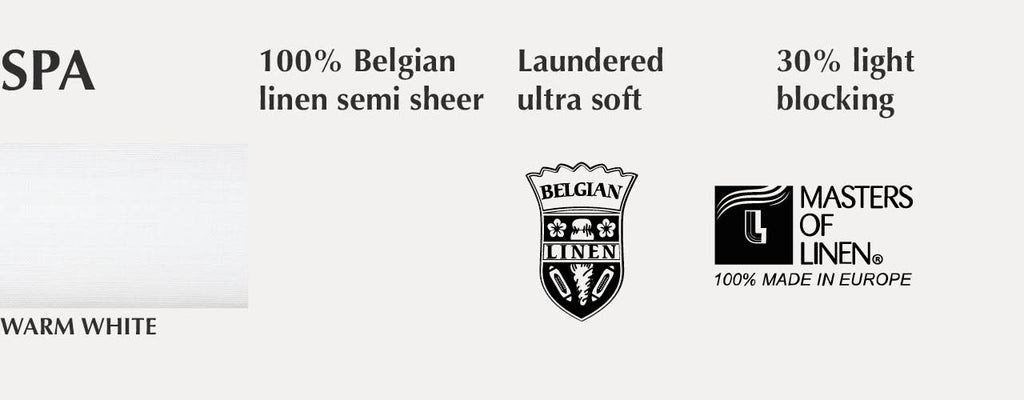 belgian linen white semi-sheer custom curtain swatches