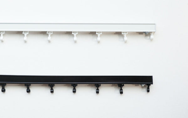 white and black ripplefold tracks from loft curtains custom length