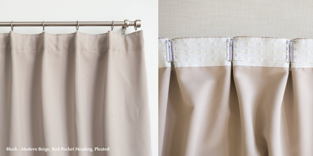 Which curtain heading should I choose? Rod pocket,grommet,pinch pleat – Loft Curtains