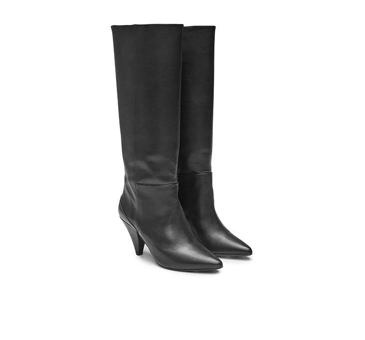 Ursula Leather Boot- Black – Maya Melbourne