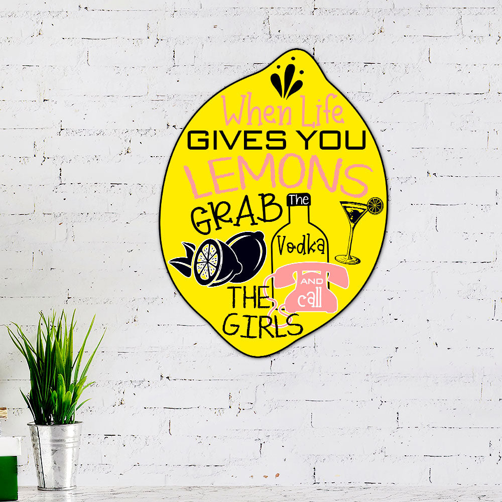Back To School 2021 When Life Gives You Lemon Hanging Metal Sign MBH89MS