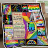 For My Love. Hand In Hand. Side By Side LGBT Sofa Throw Blanket THB2916B
