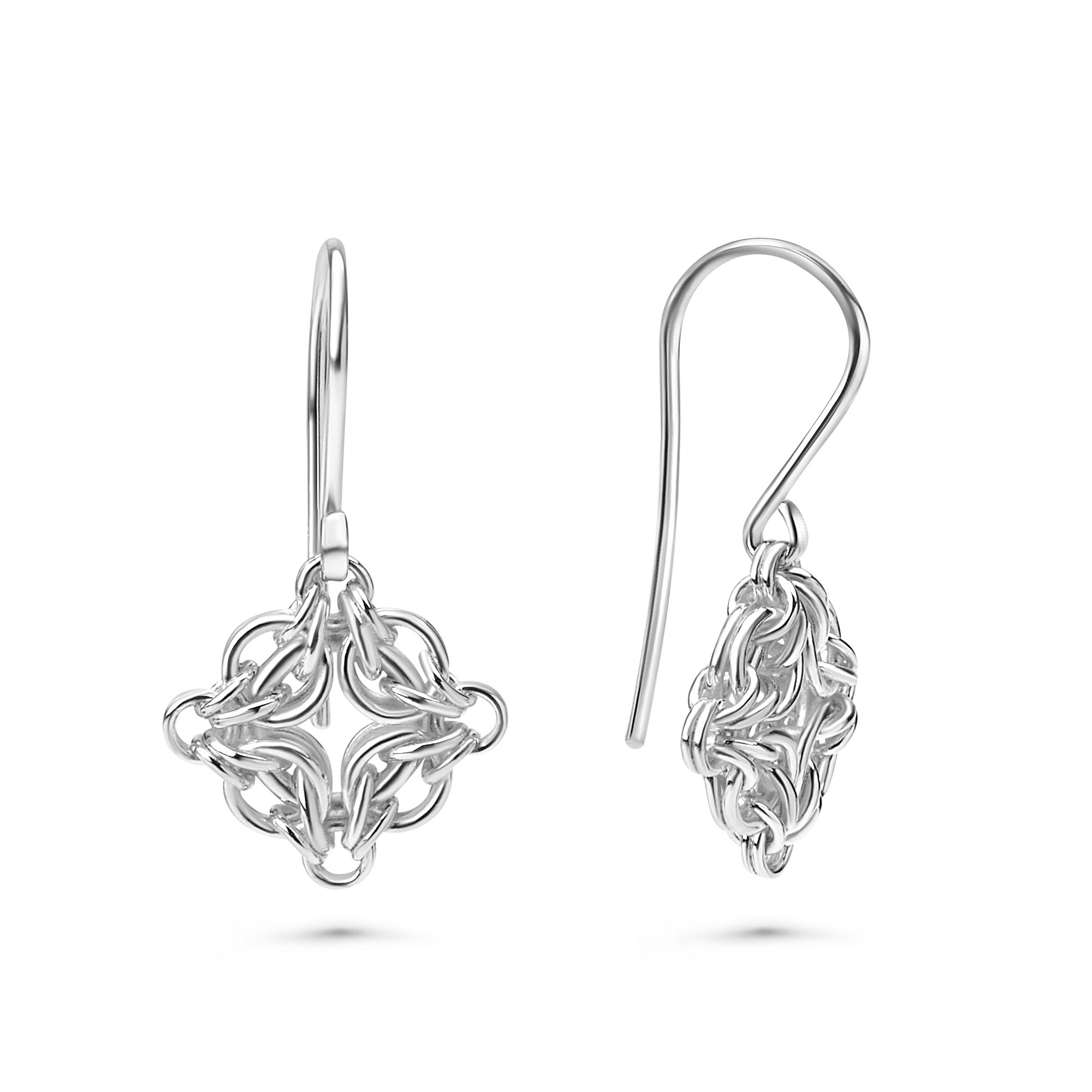 Silver 1 Celestial Drop Earrings