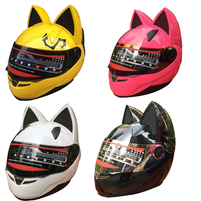 New! Cat Ears Biker Helmet - Gear Eden