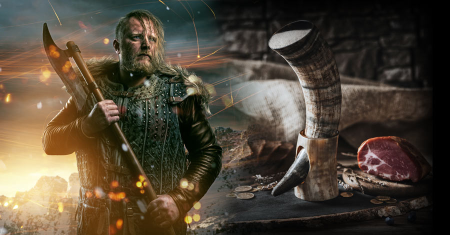 Viking Valkyrie Drinking Horn