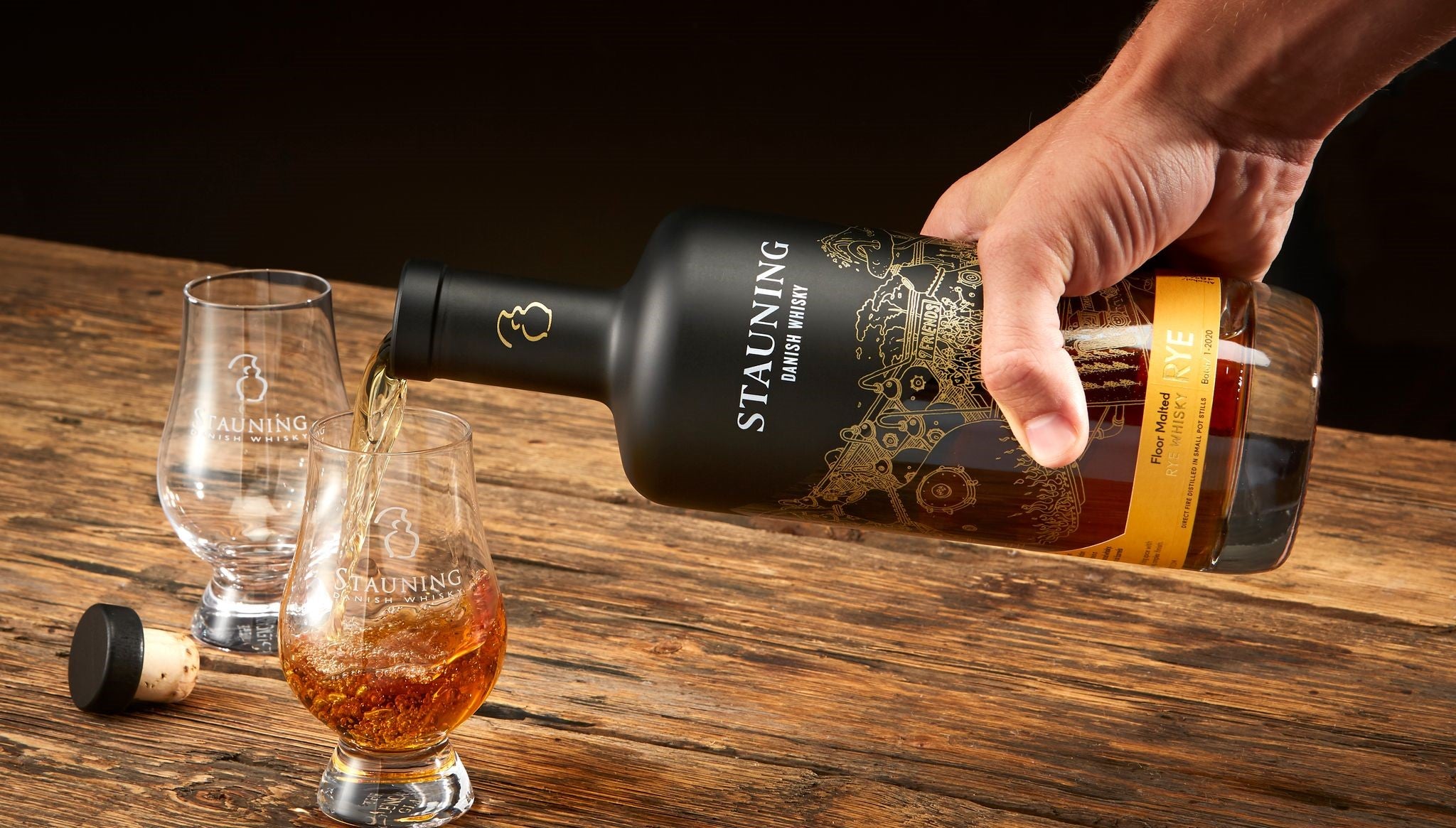 Stauning Malted Rye inklusive Glas Banner