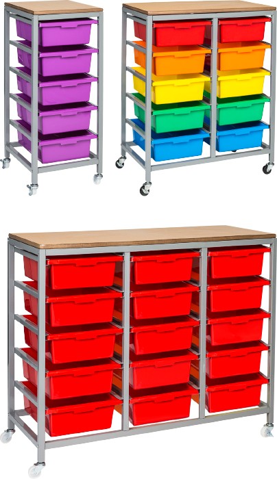 Tote Tray Trolley- single - Little Learning Treasures
