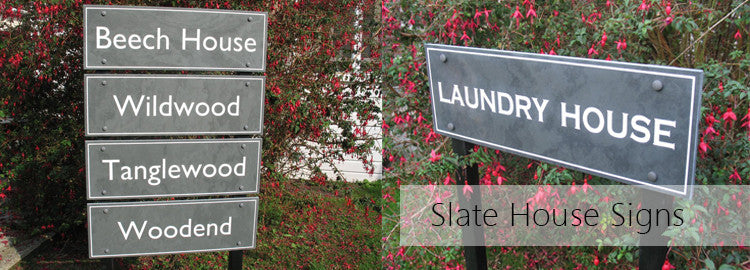 Slate House Signs