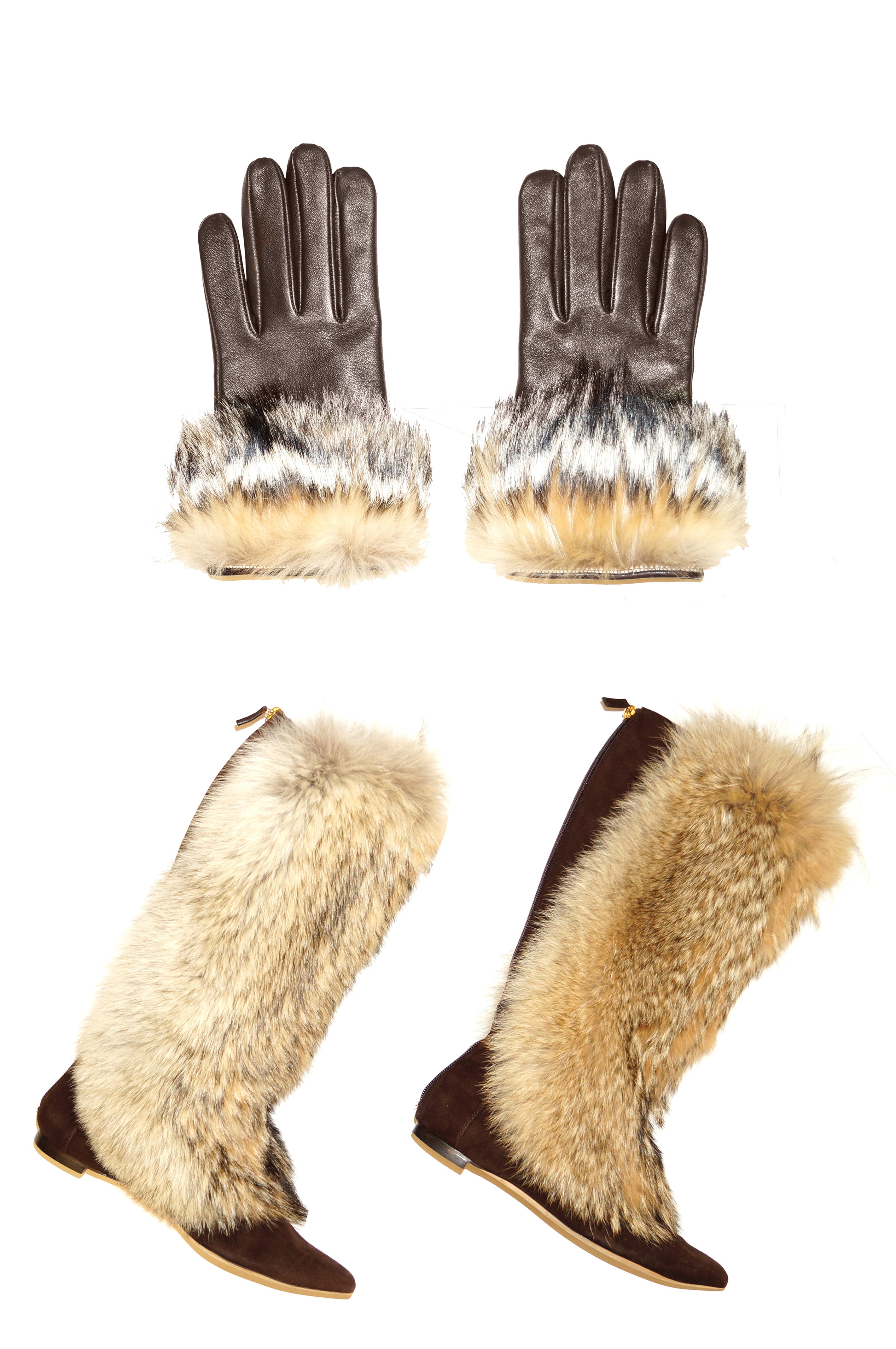 oscar de la renta fur boots