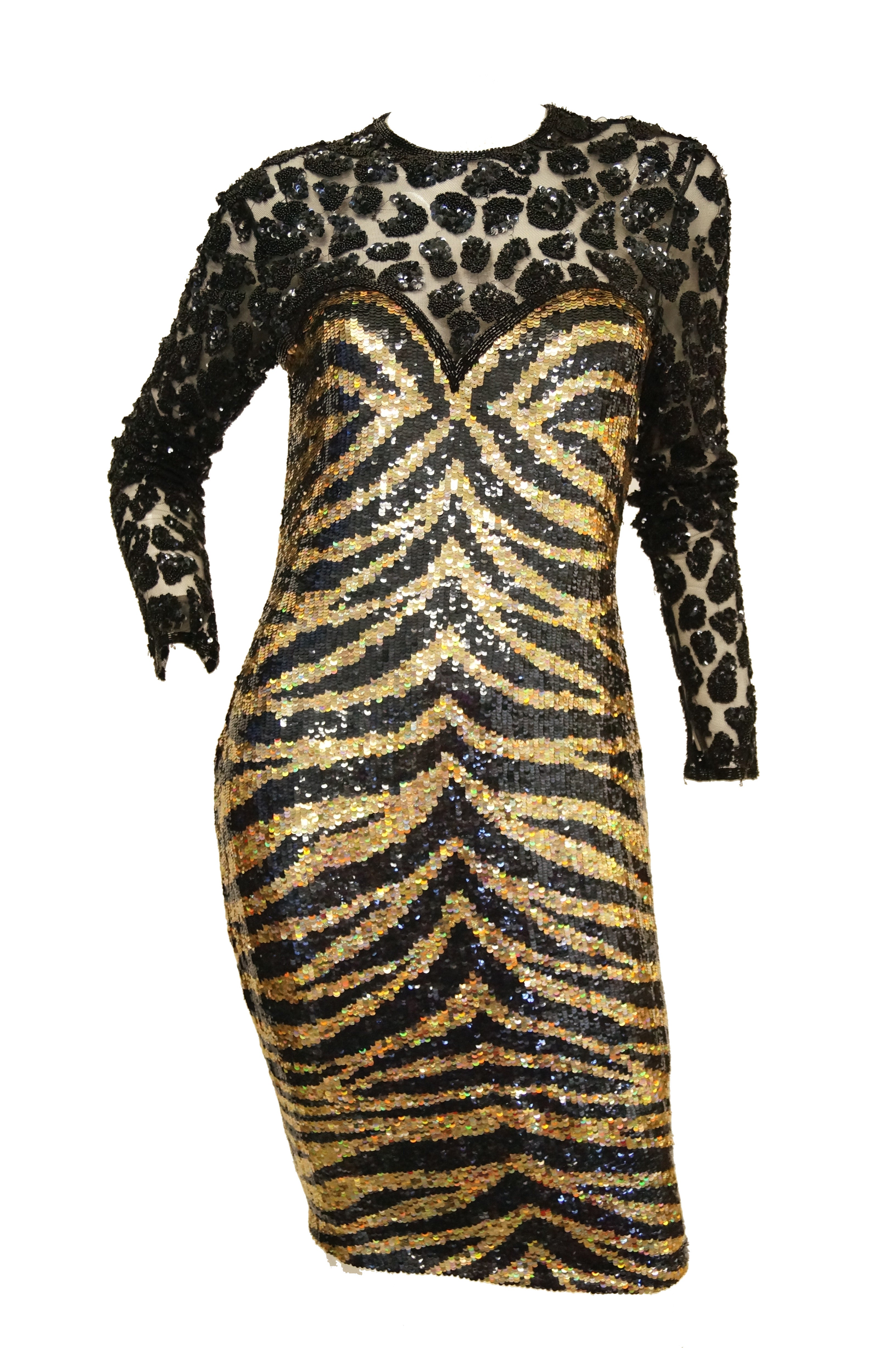 cheetah silk dress