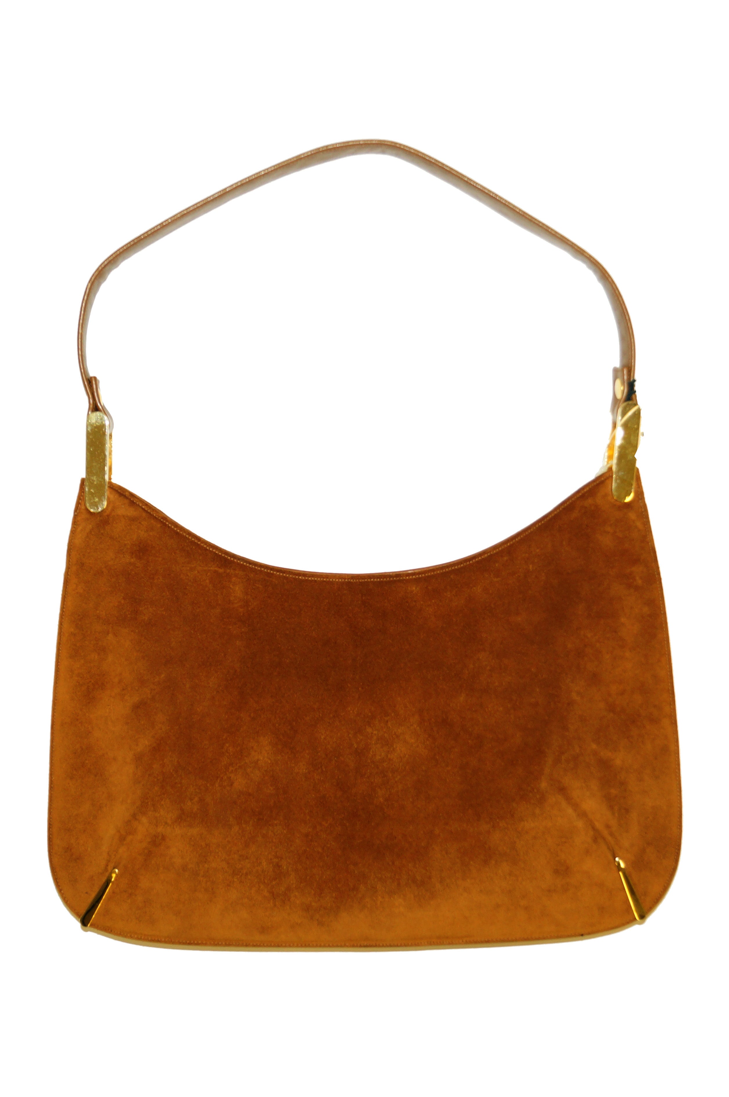 suede shoulder handbag