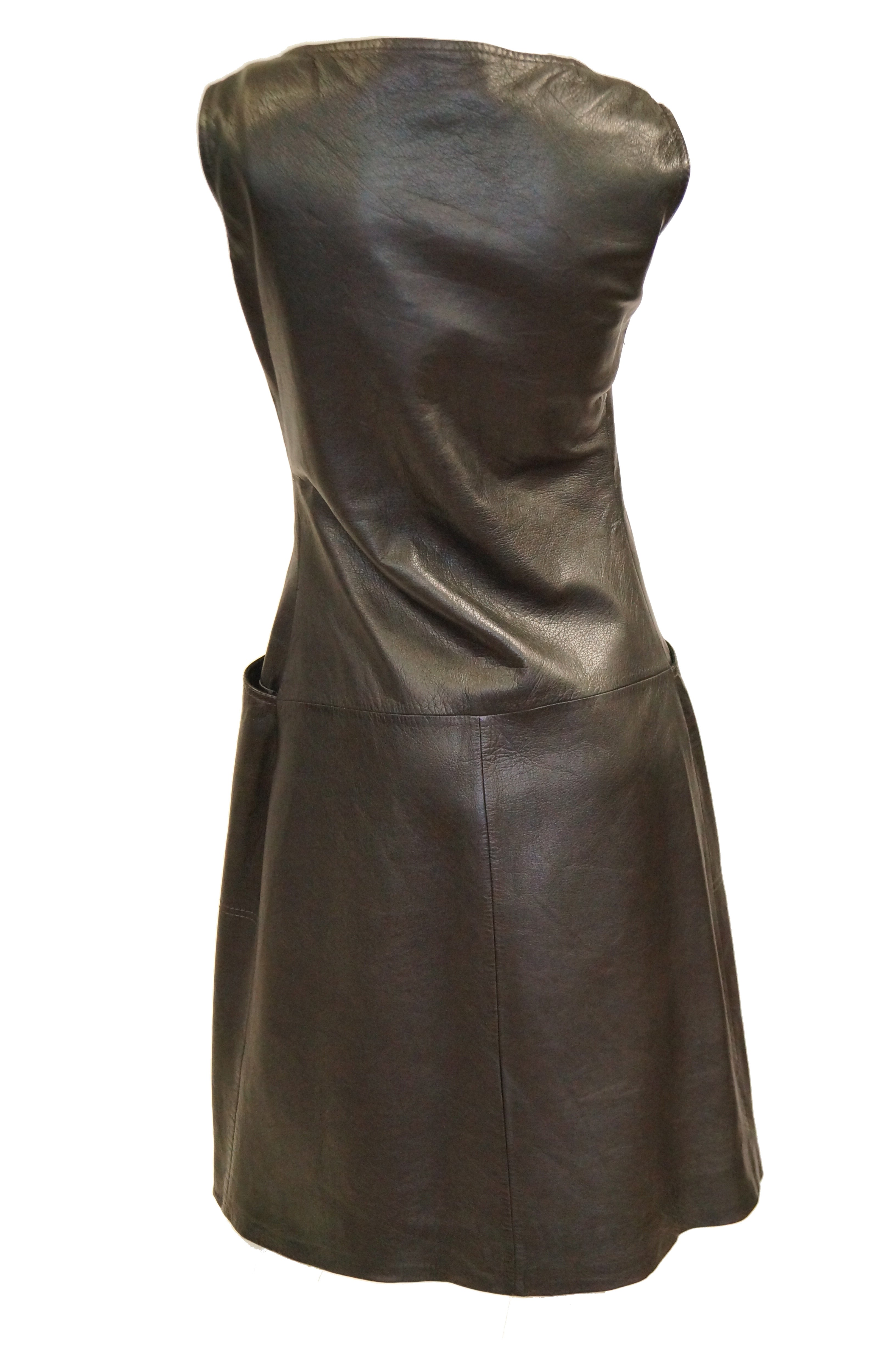 1960s Lambskin Leather Shift Dress - MRS Couture