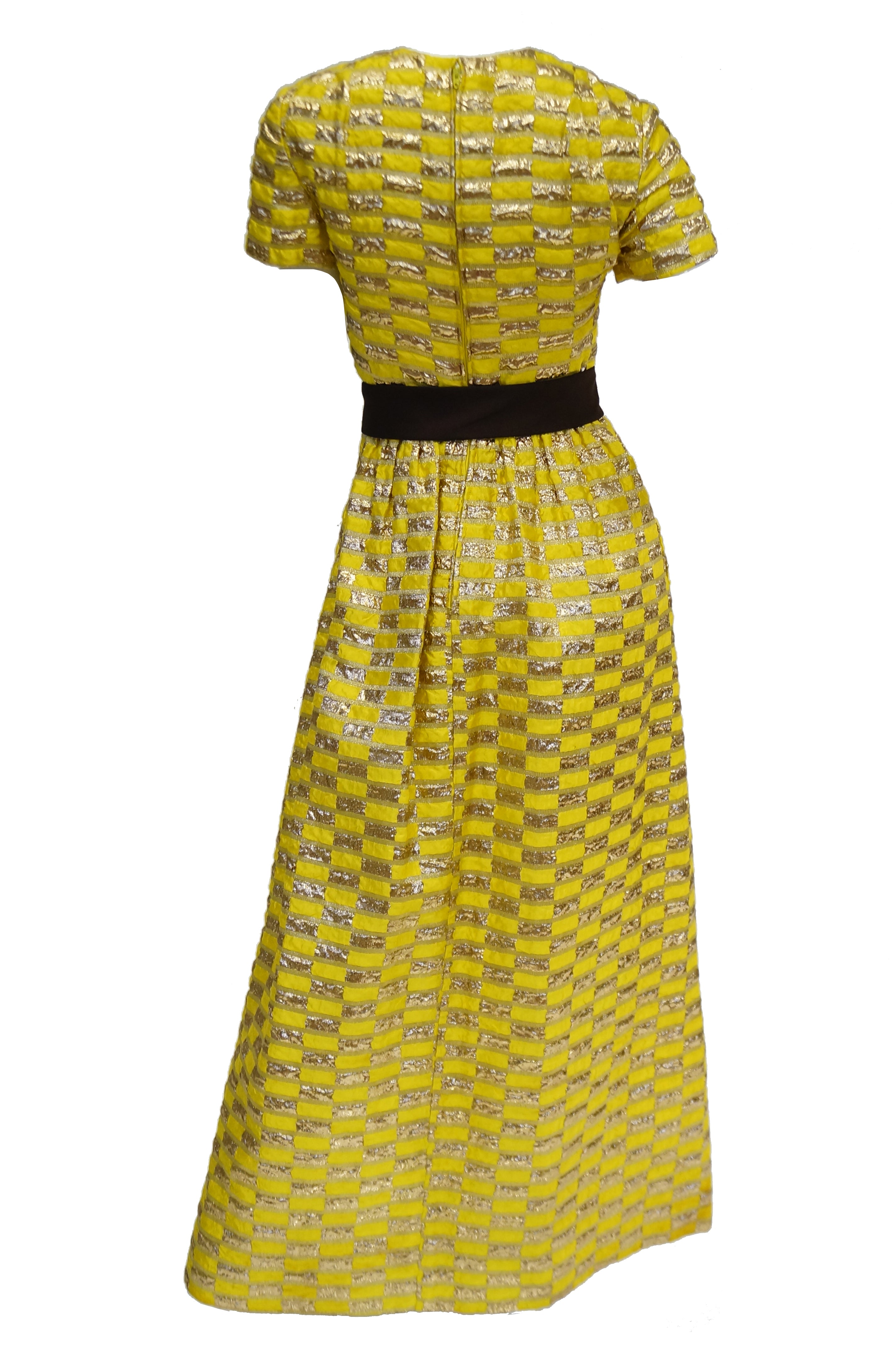 yellow oscar de la renta dress