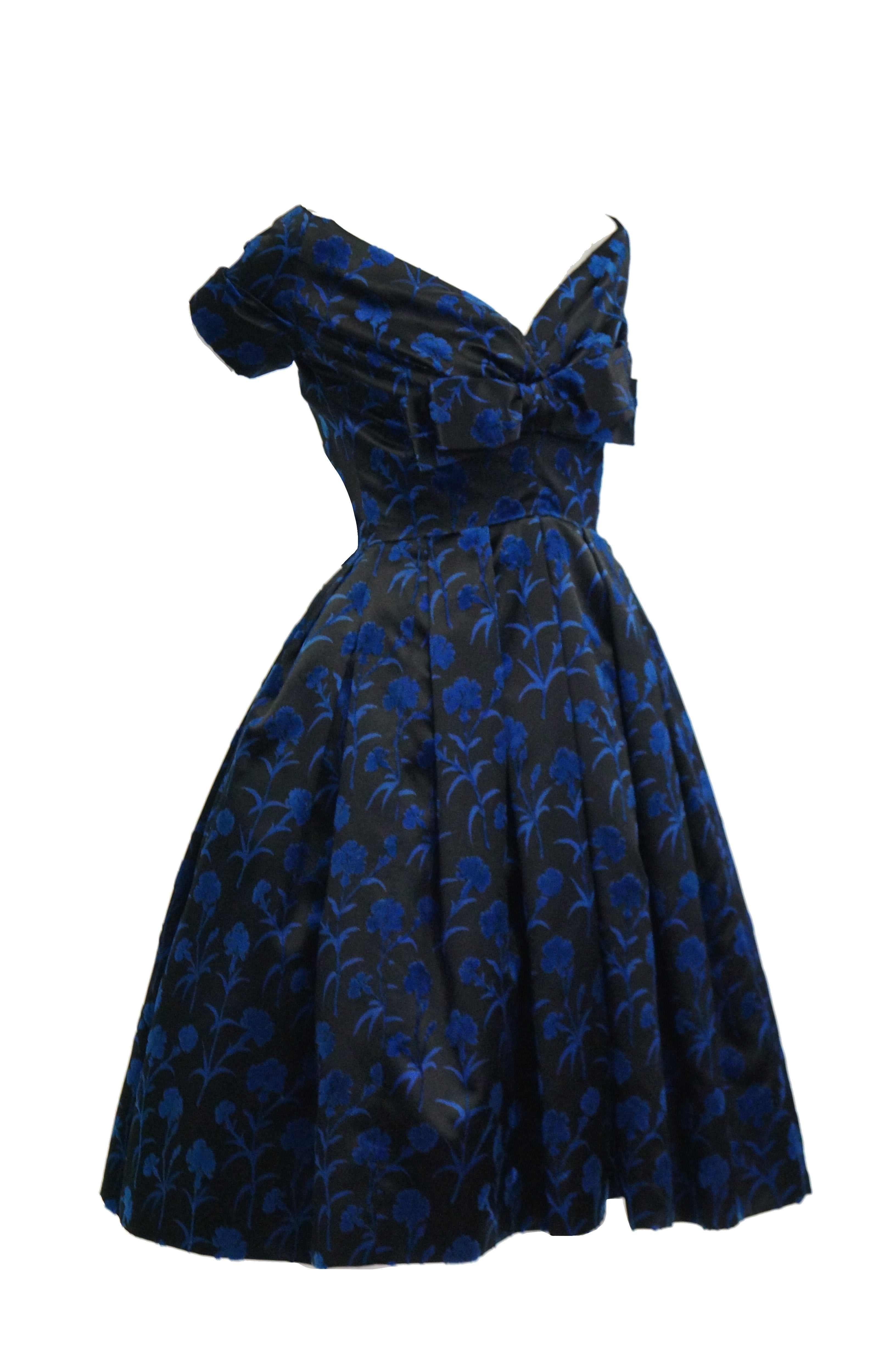 new look blue velvet dress