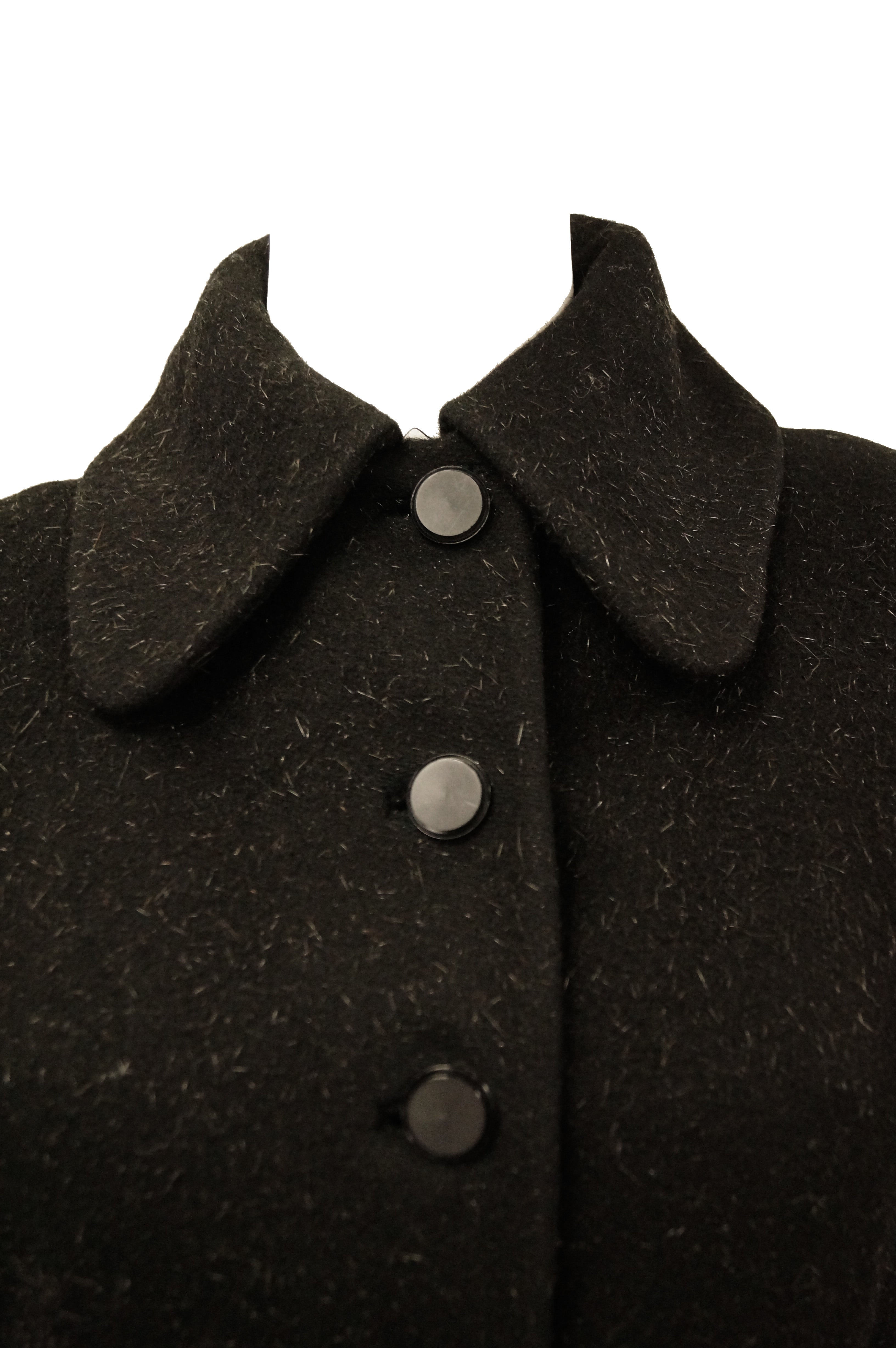 1950s black velvet coat