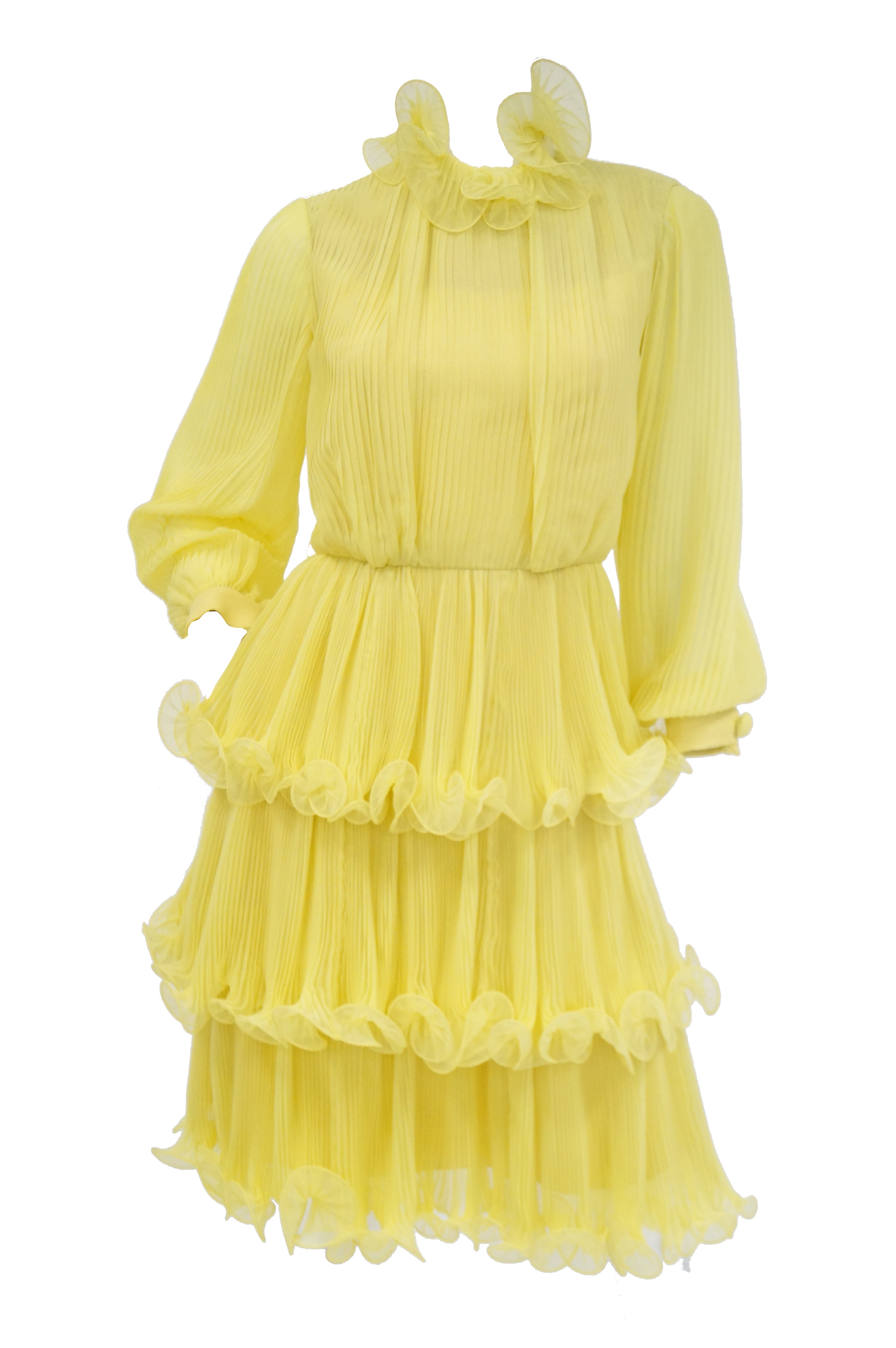 lemon chiffon dress