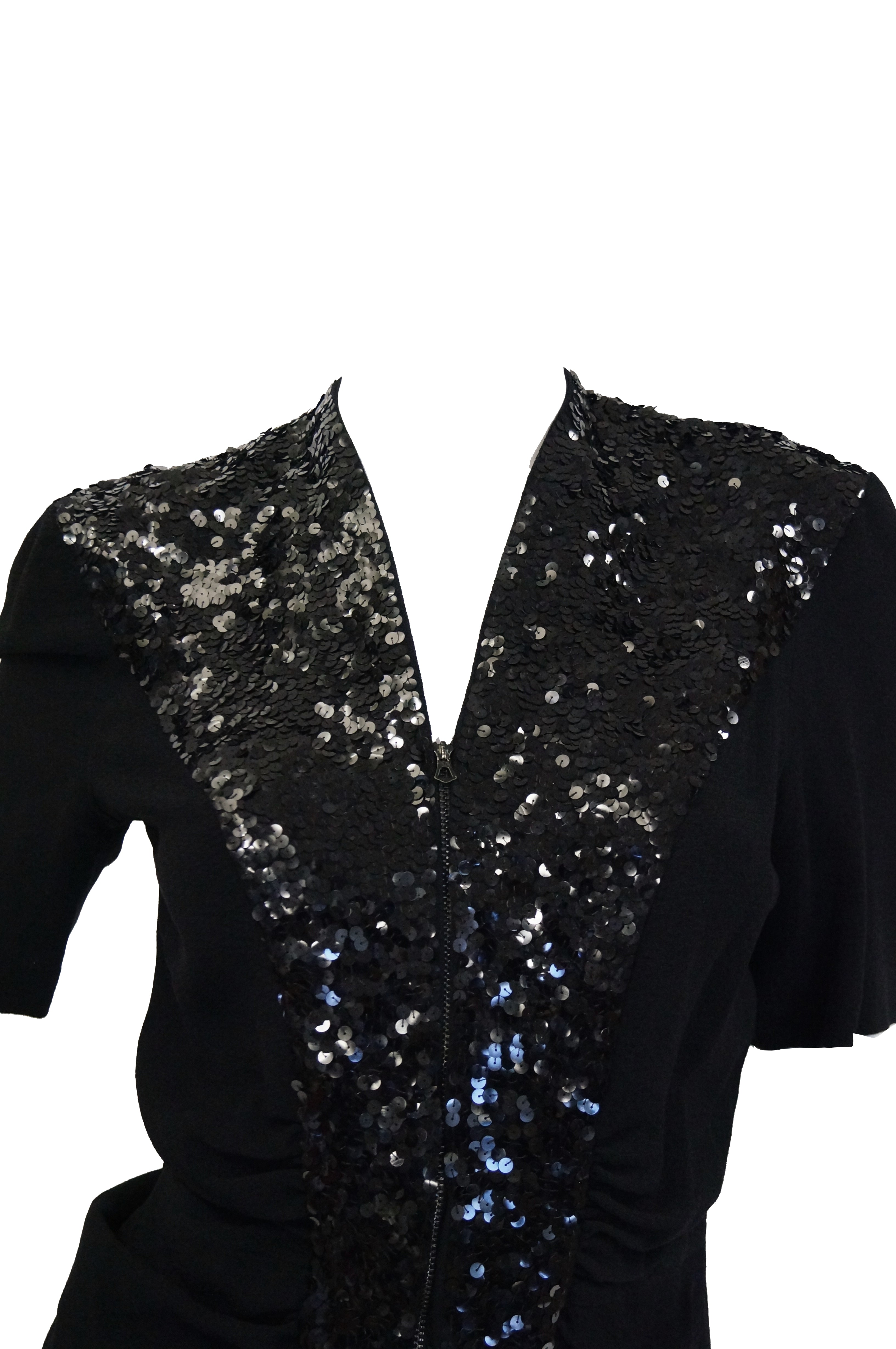 black cocktail blouse