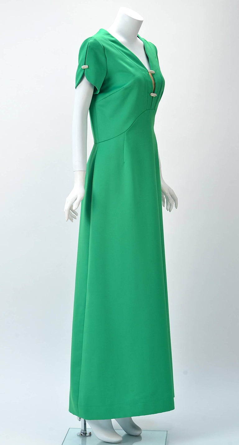 kelly green party dress