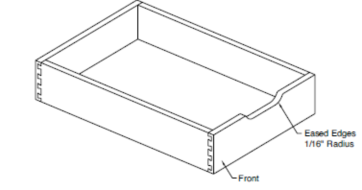 scoop hand pull for cabinet drawer boxes