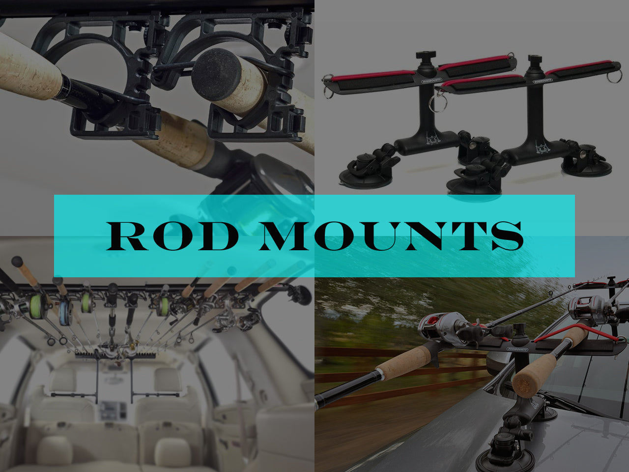RodMounts Magnet Mounts for SUMO Vehicle Fishing Rod Rack - 2 Pk.