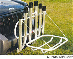 fish n mate rod rack 6 folding cooler basket receiver