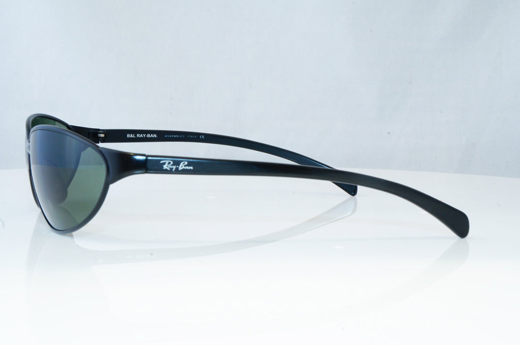 RAY-BAN Mens Vintage Designer Sunglasses Black Wrap RB 3102 W3062 1927 ...