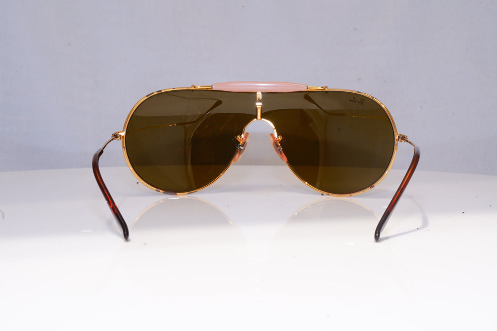 RAY-BAN Mens Designer Sunglasses Gold Shield WINGS III 3 RB 3184 001/7 ...