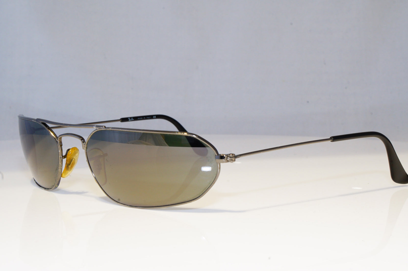 RAY-BAN Mens Vintage 1990 Designer Sunglasses Silver FLIGHT RB