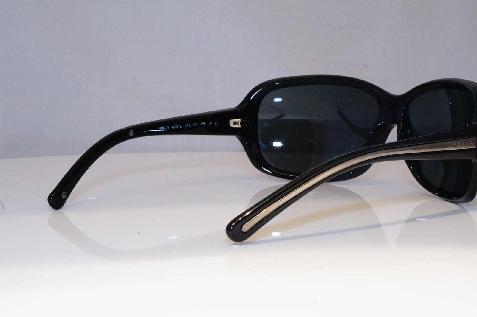 PRADA Mens Womens Designer Sunglasses Black Wrap SPR 20I 1AB-1A1 19687 –  SunglassBlog