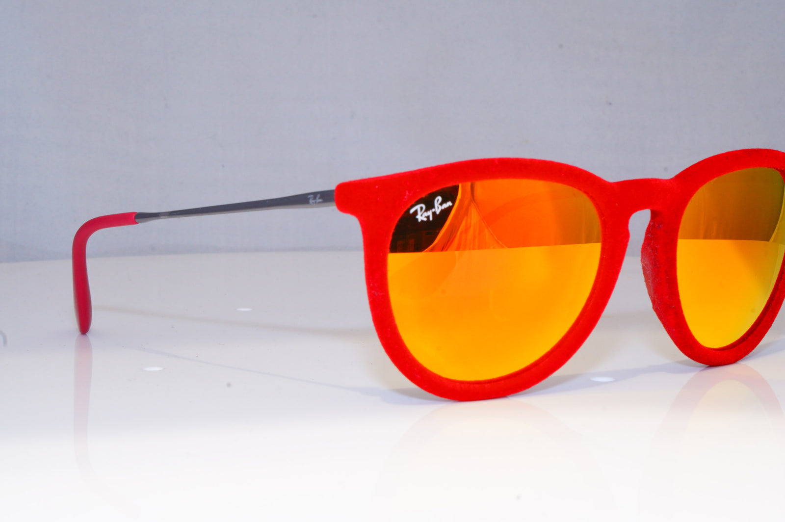 RAY-BAN Womens Mirror Designer Sunglasses Red VELVET ERIKA RB 4171 607 –  SunglassBlog