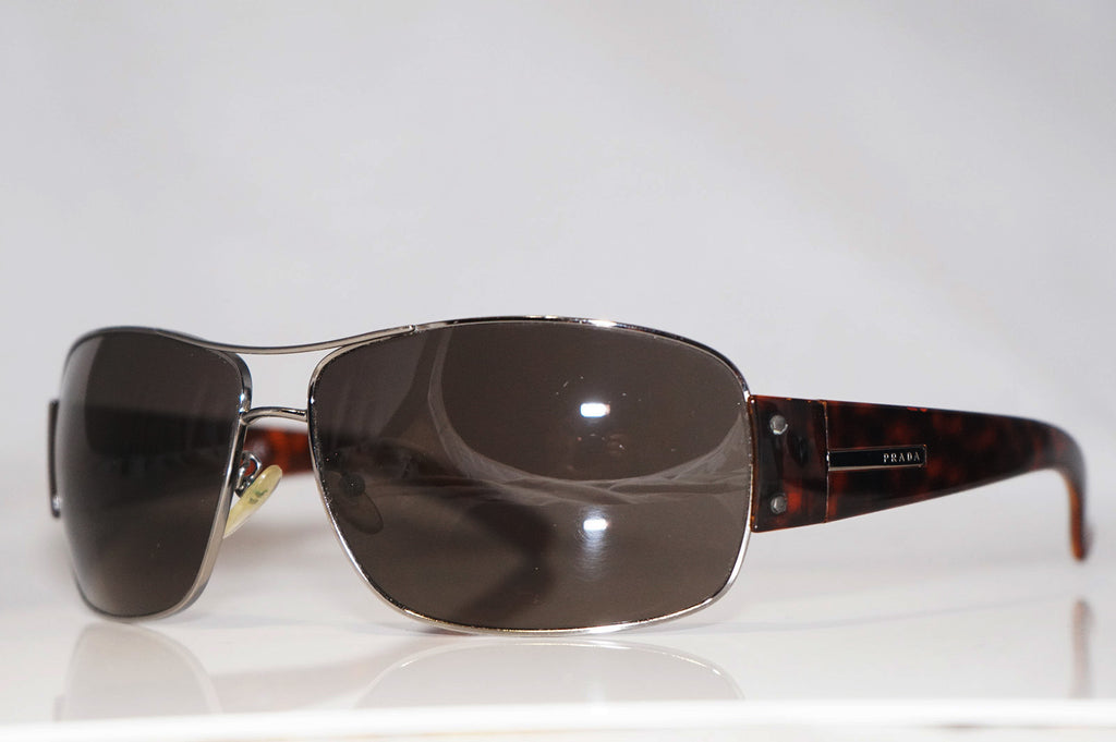 PRADA Mens Designer Sunglasses Brown Aviator SPR 61G 5AV-5G1 15435 ...