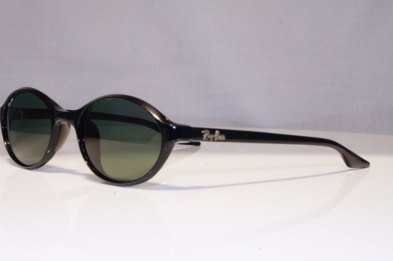 RAY-BAN Vintage 1990 Vintage Sunglasses Black Oval W2833 BAUSCH LOMB 2 ...