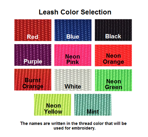 Leash color chart