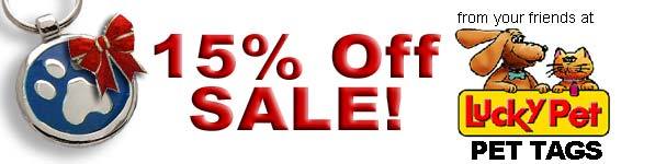 LuckyPet 15%-Off Sale banner
