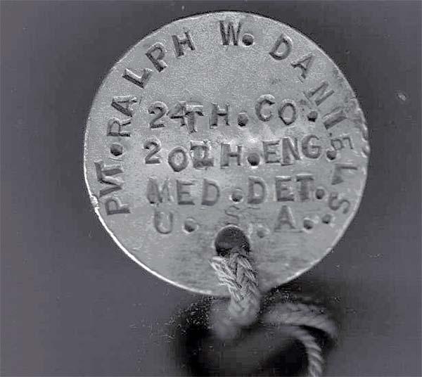 military dog tag