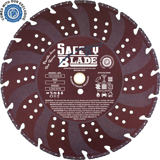 Ductile Iron Safety Blades Desert Diamond Industries