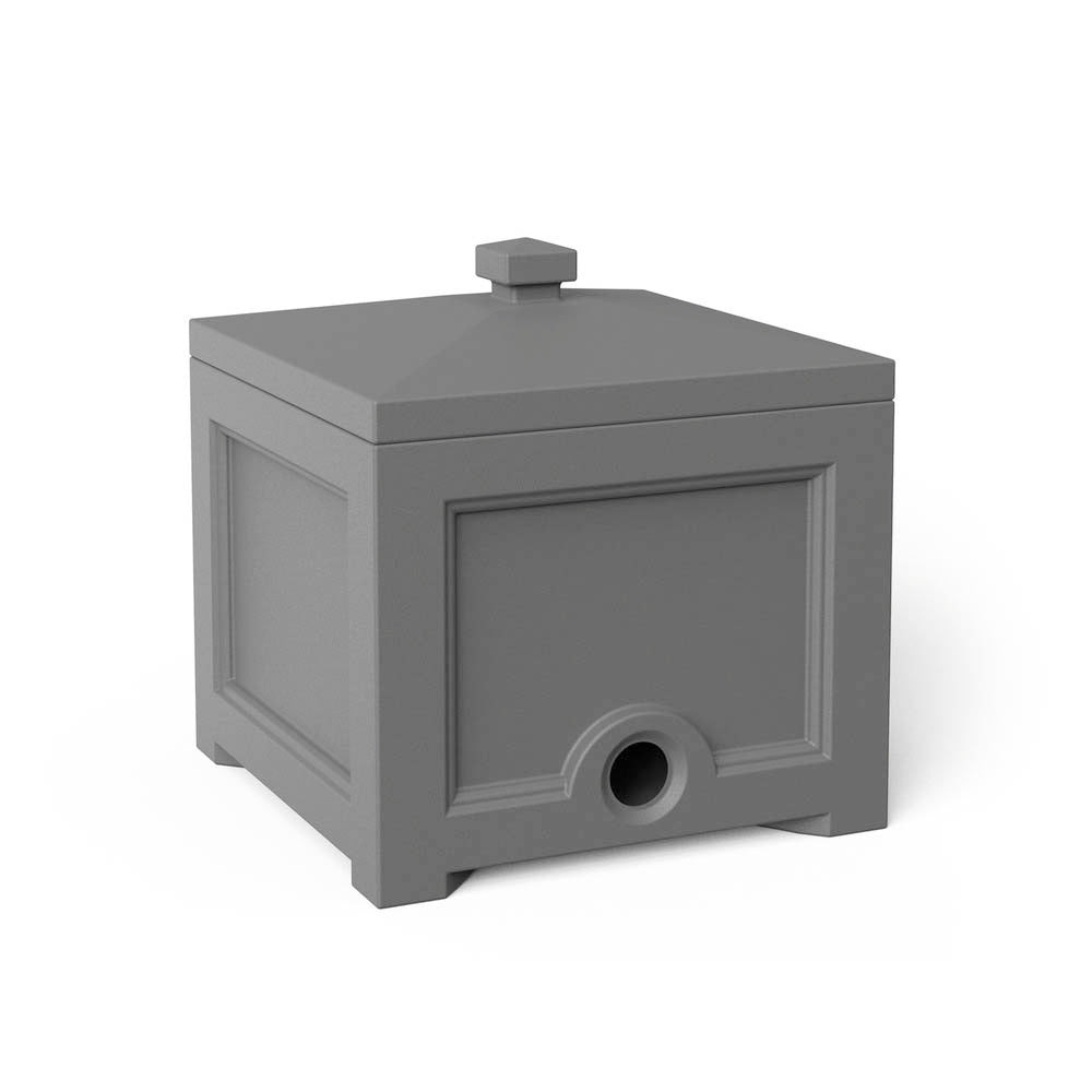 Mayne Fairfield Garden Hose Bin in Graphite Grey