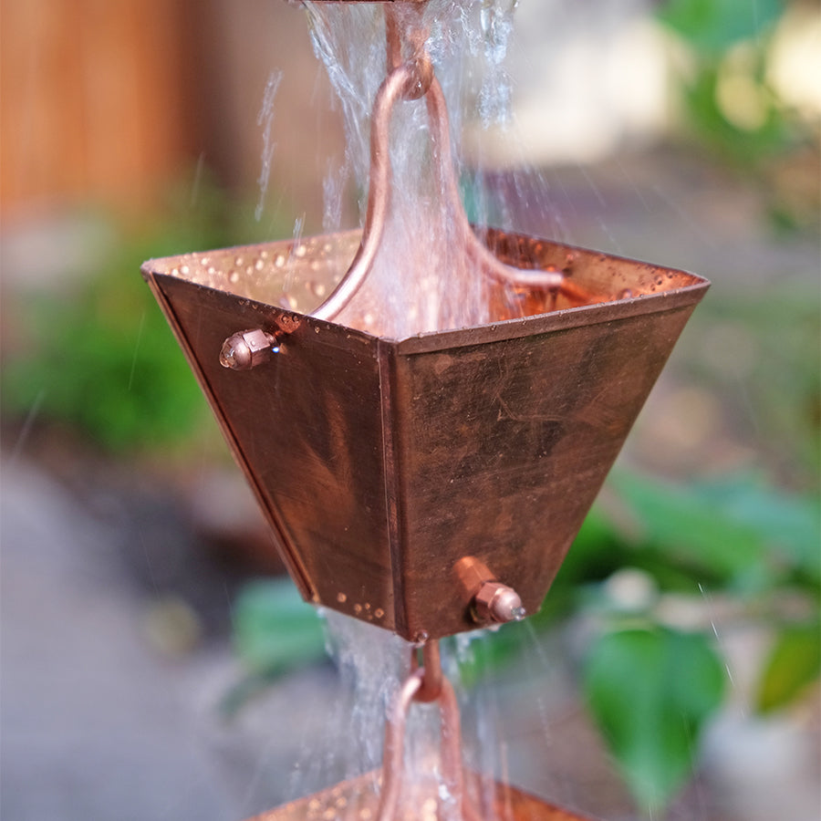 Copper Cup Style Rain Chain