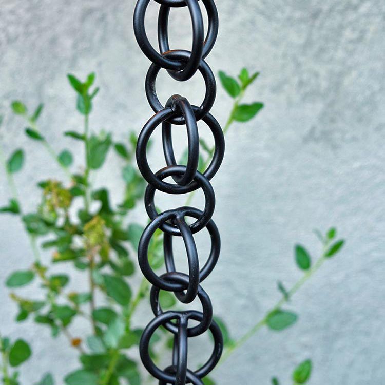 Rain Chain Double Loops - Bronze Aluminum 12' Length