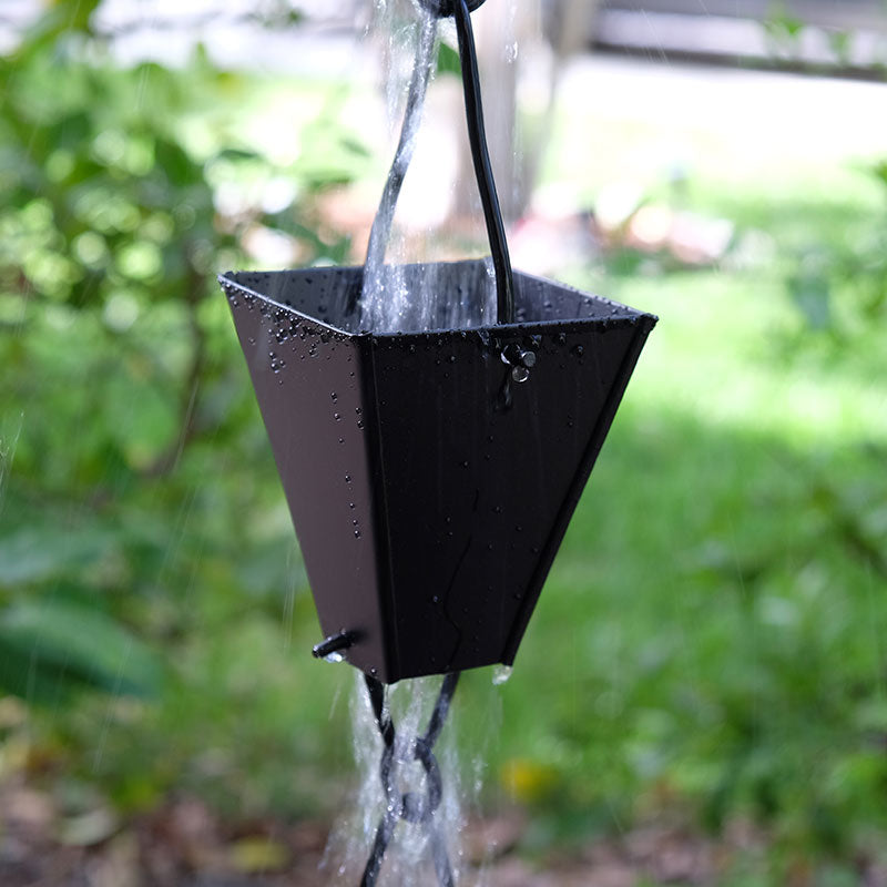 Tapered Square Cups Rain Chain